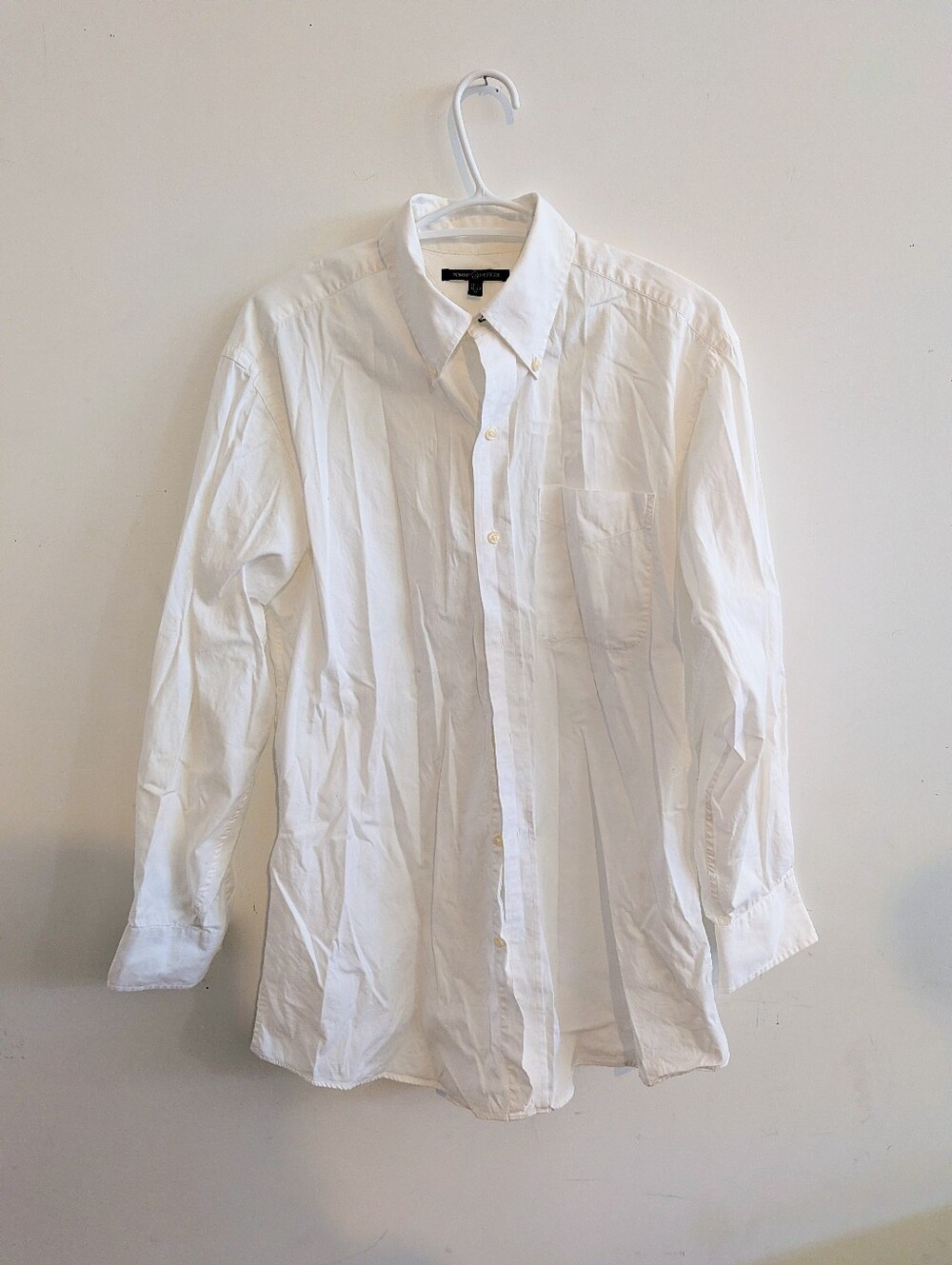 Tommy Hilfiger White Button-Down Oxford Dress Shirt Size M (15.5 32-33)